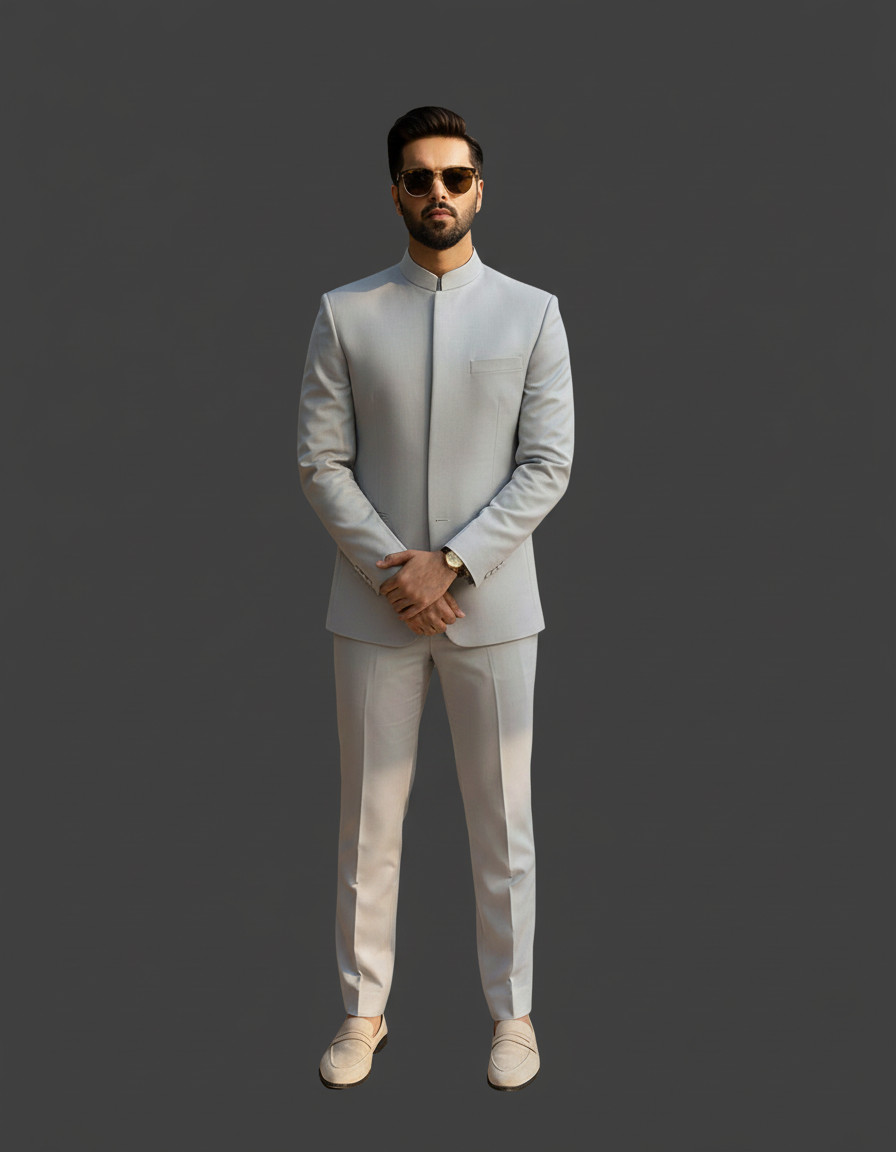 Tropical Suiting Light Grey