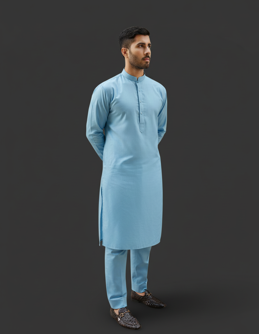 Premium Cotton Sky Blue