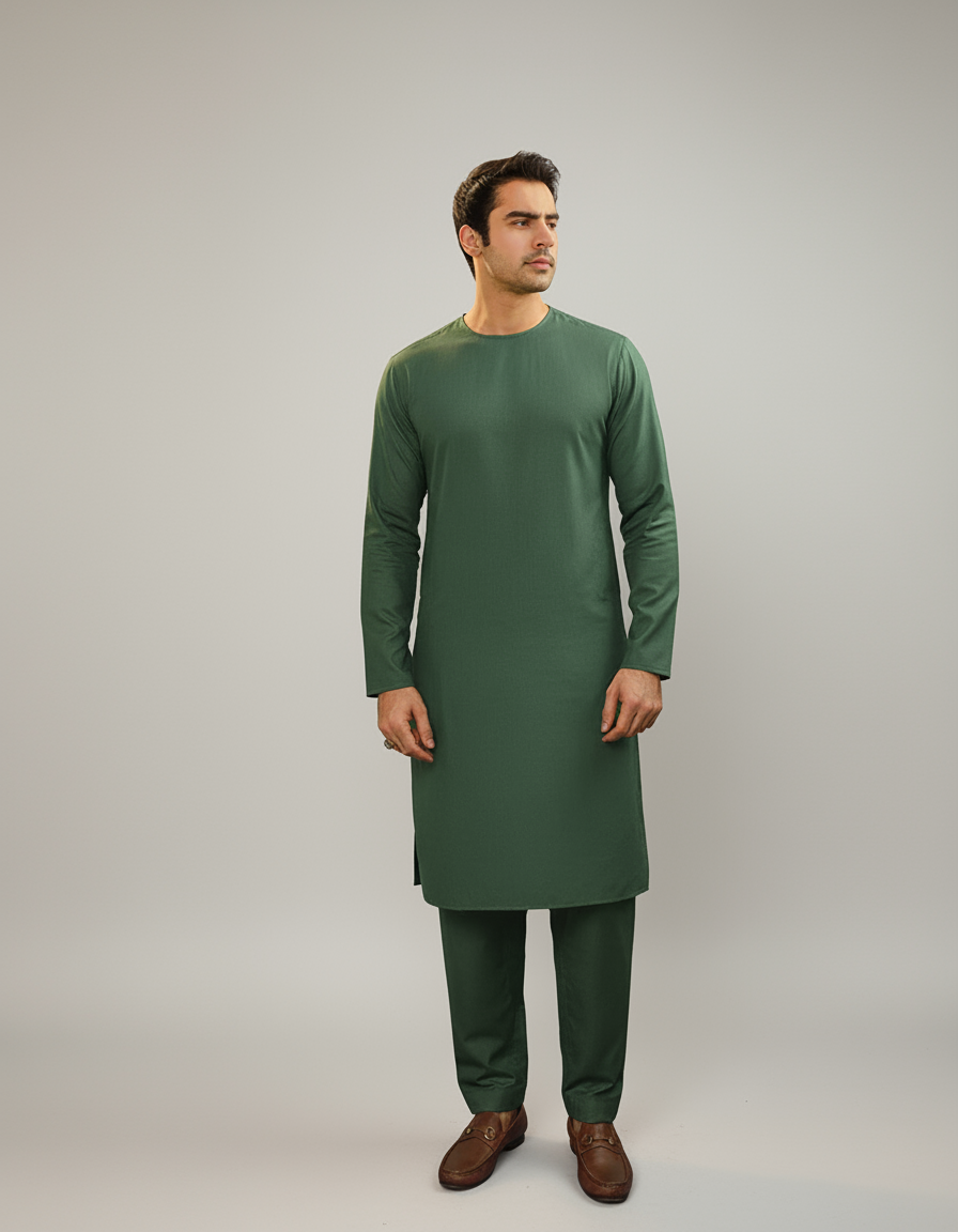 Wash & Wear Seaweed Green