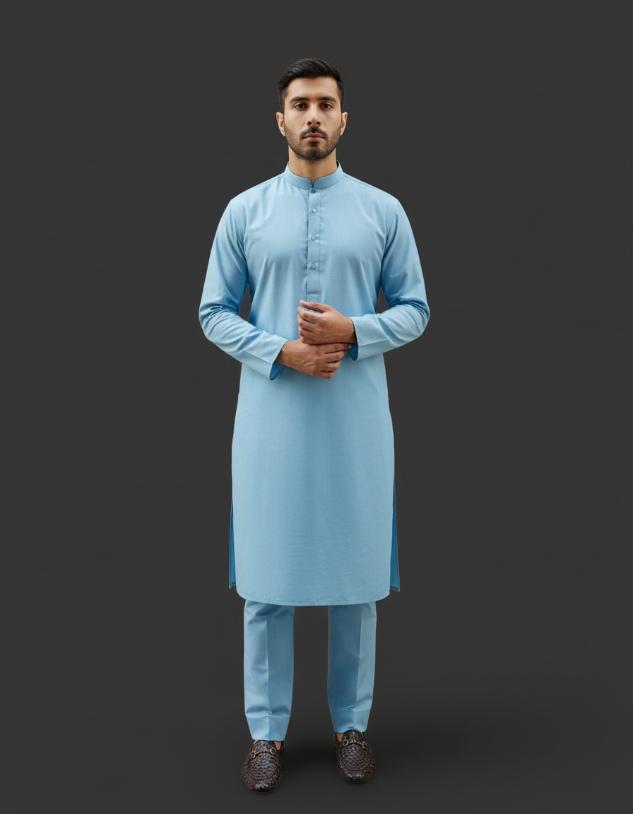 Premium Cotton Sky Blue