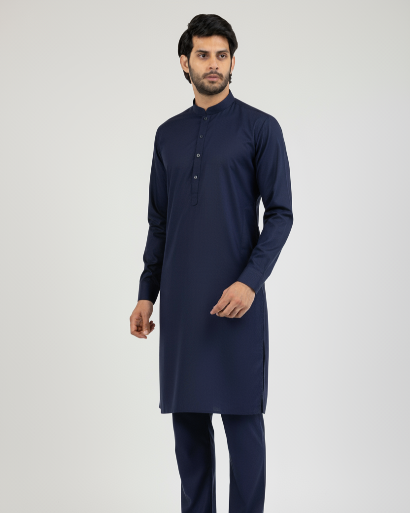 Wash & Wear Navy Blue